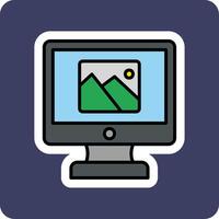 Computer Gallery Vector Icon