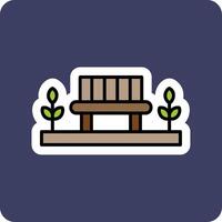 Park Bench Vector Icon