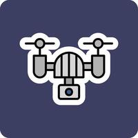 icono de vector de dron