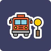 Bus Stop Vector Icon