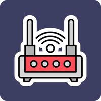 icono de vector de enrutador wifi