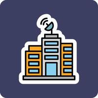 Building Network Vector Icon