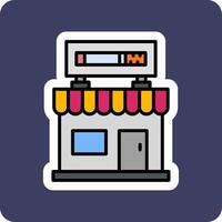 icono de vector de tienda