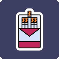 Cigarette pack Vector Icon