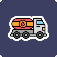 petróleo camión vector icono