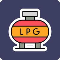 licuado petróleo gas vector icono