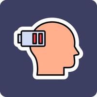 Exhausted Vector Icon