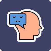 Negative Thinking Vector Icon