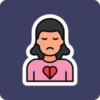 Broken Heart Vector Icon