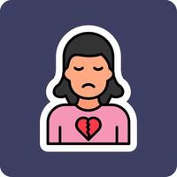 Broken Heart Vector Icon