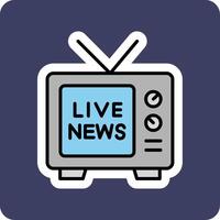 Live News Vector Icon