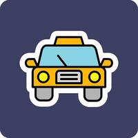 icono de vector de taxi