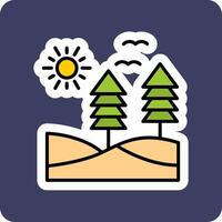 icono de vector de bosque