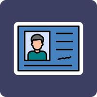 Identification Card Vector Icon