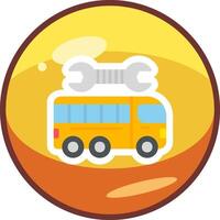 Repairing Bus Vector Icon