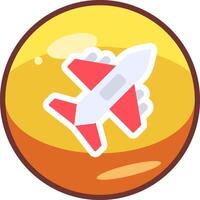 icono de vector de avión