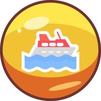 icono de vector de crucero