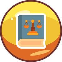 justicia libro vector icono