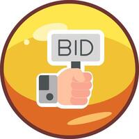 Bid Vector Icon