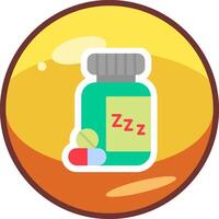dormido pastillas vector icono