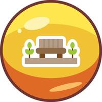 Park Bench Vector Icon