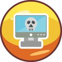 Computer Hacking Vector Icon