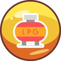 Liquefied Petroleum Gas Vector Icon