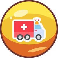 icono de vector de ambulancia