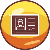 Identification Card Vector Icon