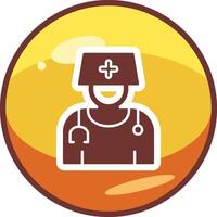 Lady Doctor Vector Icon