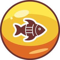 icono de vector de pescado