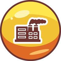 Nuclear Plant Vector Icon