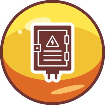 icono de vector de panel eléctrico