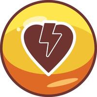 Broken Heart Vector Icon