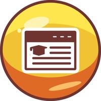 Online Education Vector Icon