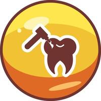 Tooth Drilling Vector Icon