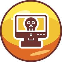 icono de vector de piratería informática