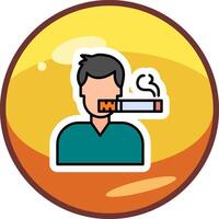 Man Smoking Vector Icon