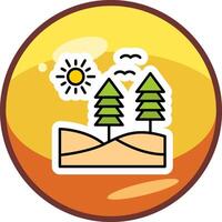 icono de vector de bosque