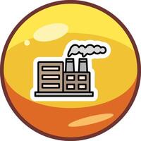 Nuclear Plant Vector Icon