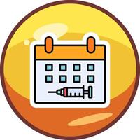 Vaccination Date Vector Icon