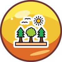 icono de vector de bosque