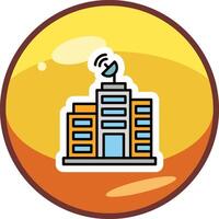 Building Network Vector Icon