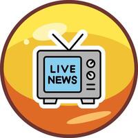 Live News Vector Icon