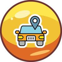 Car Location Vector Icon