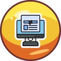 Online News Vector Icon