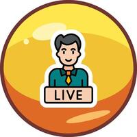 Live News Vector Icon