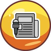 News Report Vector Icon