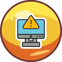 icono de vector de error