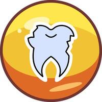 Broken Tooth Vector Icon